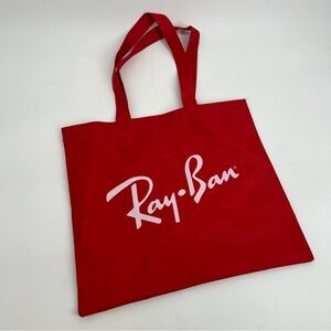 Ray-Ban Bold Red Carryall Bag Vintage